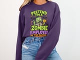 Zombie Employee of the Month Tee or Sweatshirt thumbnail 15