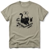 Bookish Black Cat Tee thumbnail 19