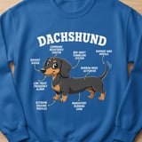 Funny Dachshund Anatomy Tee thumbnail 7