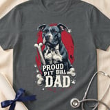 Proud Pit Bull Dad Tee | Pit Bull Dad Shirt | Pittie Dad Gift | Dog Dad Apparel thumbnail 12