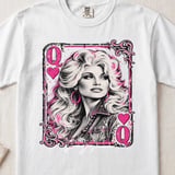 Queen of Hearts Shirt, Pink Western Graphic Tee, Retro Country Glam Comfort Colors T-Shirt thumbnail 7