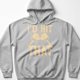 Pickleball Gildan Fleece Hoodie, I'd Hit That Paddle Clink Graphic, Pickleball Court Pullover Sweatshirt thumbnail 2