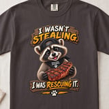 I Wasn't Stealing Raccoon Tee thumbnail 13