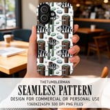 Sheepshead Fish Digital Pattern, Seafood Lover Design, Crab on Wood, Digital Download, Seamless Pattern, Digital Bundle, Commercial Use thumbnail 6