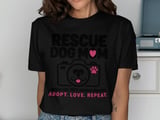 Rescue Dog Mom Tee thumbnail 1