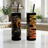 20oz Skinny Tumbler with Straw, Tiger Gamer Tumbler, VR Gaming Cup, Video Game Gift for Boys and Teens thumbnail 3