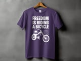 Freedom Is Riding a Bicycle | Chopper Cruiser T-Shirt thumbnail 5