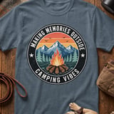 Campfire Memories Camping Vibes Tee thumbnail 3