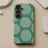 Teal Floral Mandala MagSafe® Phone Case  thumbnail 7