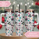 Retro Pop Geometric Digital Design Size Bundle Png thumbnail 8