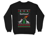 Dino Santa Meteor Holiday Sweatshirt thumbnail 1