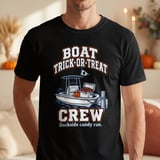 Boat Trick Or Treat Crew Dockside Candy Run Halloween Boating Graphic Crewneck Sweatshirts thumbnail 12