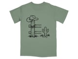 Ranch Gate Cowboy Hat T-Shirt thumbnail 5