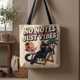 No Notes Just Vibes Tote Bag thumbnail 1