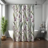 Elegant Orchid Botanical Shower Curtain thumbnail 7