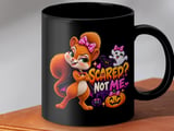 Scared Not Me Squirrel Halloween Mug thumbnail 8
