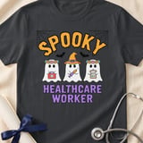 Spooky Healthcare Worker Tee thumbnail 2
