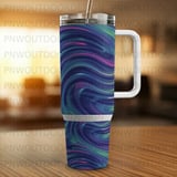 Motion Illusion Swirl 40oz Tumbler Wrap Sublimation, Seamless Distressed Tapered Digital Design, Vibrant PNG, Instant Download, Free Car thumbnail 4