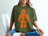 Block Skeleton Halloween Graphic Tee thumbnail 2