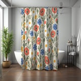 Wild Meadow Botanical Shower Curtain thumbnail 7