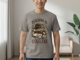 Teaching Is Hard Teacher T-Shirt, Dark Academia Educator Gift, Vintage Book Lover Shirt, Professor Called to Teach Literary Tee thumbnail 5