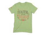 Faith Over Fear T-Shirt, Christian Inspirational Quote Tee, Rustic Boho Floral Faith Shirt, Encouragement Gift for Her, Spiritual Top thumbnail 6