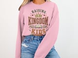 Raising Kingdom Kids Distressed Print for Christian Mom, Faith-Based Parent Gift, Religious Family Other thumbnail 11