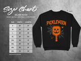 Pickleball Gildan Crewneck Sweatshirt, Pickleween, Court Warm Up Graphic Apparel for Halloween Matches thumbnail 11