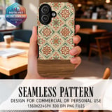 Vintage Floral Tile Digital Download thumbnail 2