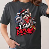 I Can Explain Raccoon Tee thumbnail 3