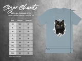 Black Cat Peeking T-Shirt thumbnail 4