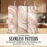 Rose Gold Agate Tumbler Design, Digital Paper, Watercolor Flower Backgrounds, Floral Junk Journal Pages, Printable Tumbler PNG, Scrapbooking thumbnail 2