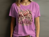 Just Here To Cheer Football Tee thumbnail 7