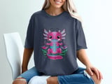 Adorable Libra Axolotl Graphic T-Shirt thumbnail 4