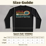 Pickleball Sport-Tek Long Sleeve Tee, Life Is Good Pickleball Makes It Better Graphic, Sun Shield Shirt thumbnail 12