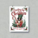 Christmas Nutcracker Poster: Funny Festive Art, Cool Shades, Holiday Decor thumbnail 9