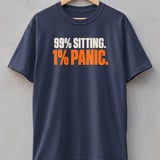 99% Sitting 1% Panic T-Shirt thumbnail 2