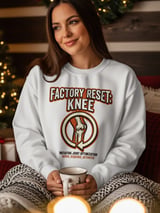 Factory Reset Knee T-Shirt: Total Knee Replacement Recovery, Joint Optimization, Humorous Design thumbnail 1
