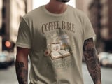 Coffee Bible Quiet Mornings T-Shirt, Christian Faith Tee, Devotional Gift for Her, Religious Woman Shirt, Cottagecore Cozy Top thumbnail 6