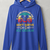 Pickleball Sport-Tek Performance Hood, If You're Looking For A Soft Serve Go Get Ice Cream, Lightweight Hoodie thumbnail 4