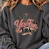 Yes to Fun Era PNG, Retro In My Era Sublimation Design, Trendy Girls Trip Clipart, Fun Bachelorette Weekend Graphic T-Shirt PNG thumbnail 8