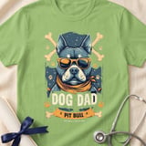 Pit Bull Dog Dad Tee | Pit Bull Dad Shirt | Pittie Dad Gift | Dog Dad Apparel thumbnail 6