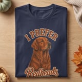 I Prefer Redheads Dog Tee thumbnail 2