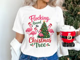 Flocking Around The Christmas Tree Tee thumbnail 5