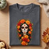 Floral Sugar Skull Catrina Tee thumbnail 1