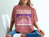 Pickleball Comfort Colors Shirt, Pickleball Grandma Like A Regular Grandma Only Way Cooler, Vintage Graphic Tee thumbnail 7