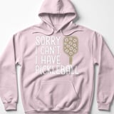 Pickleball Gildan Fleece Hoodie, Sorry I Can't, I Have Pickleball, Leopard Print Paddle Court Pullover thumbnail 8