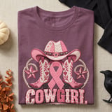 Faux Patchwork Cowgirl For A Cure Tee thumbnail 12