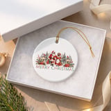 Black Santa Christmas Ornament, African American Santa and Mrs Claus Holiday Keepsake, Vintage Winter Decor, Merry Christmas Family Gift thumbnail 8