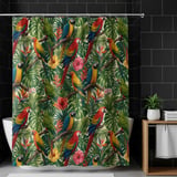 Tropical Bird Paradise Shower Curtain thumbnail 10